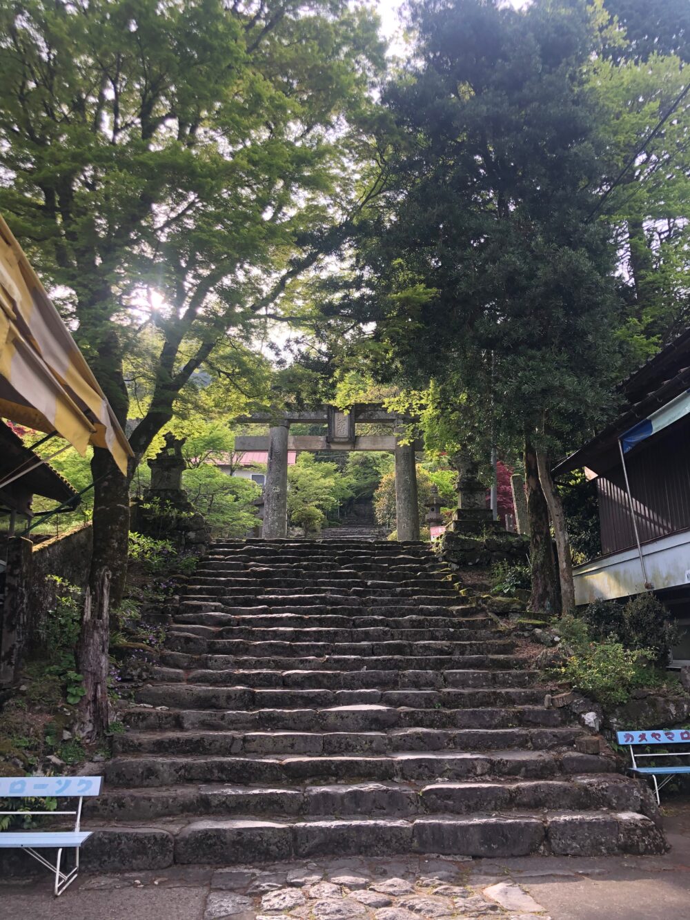英彦山神宮参道の階段